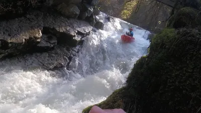 L'entrée du Couloir sous le "pont" de Badadan